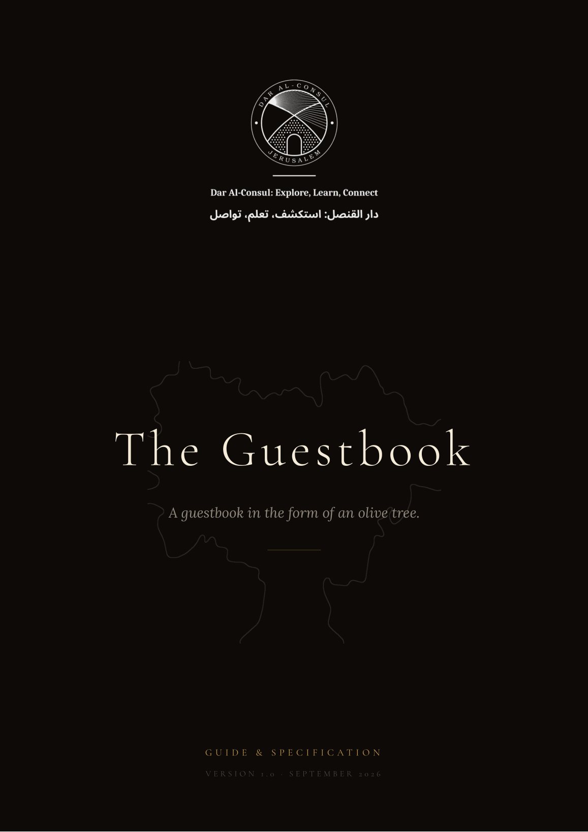 Cover of The Guestbook guide and specification for Dar Al Consul