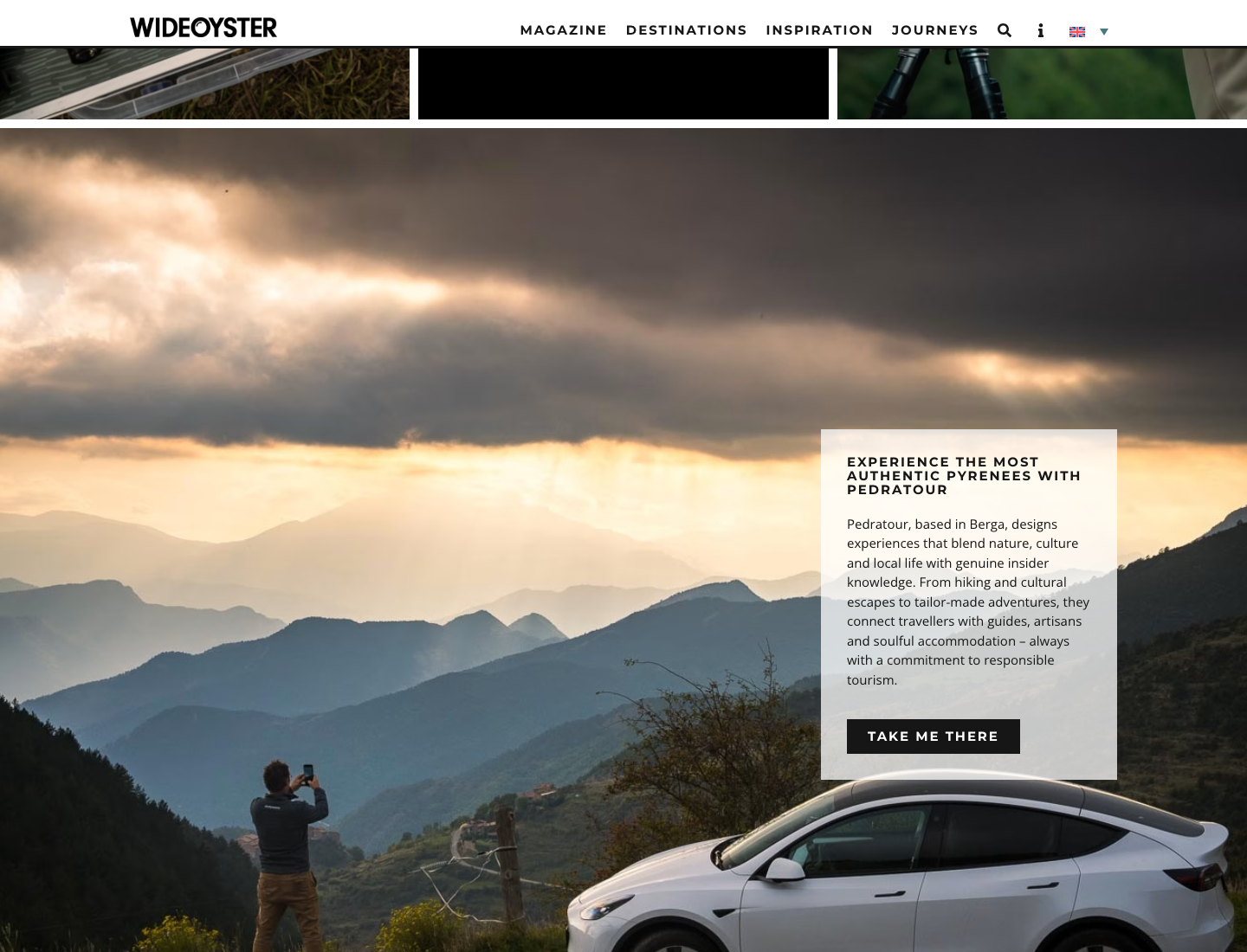 WideOyster Magazine inline product promotion module inside an article